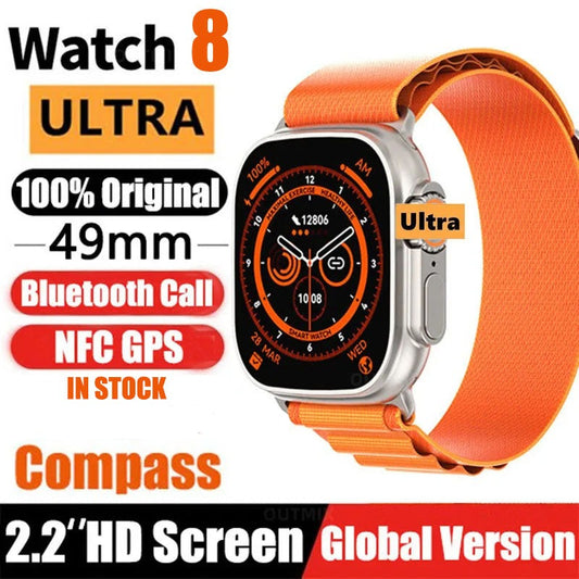 New Smart Watch Ultra 8 NFC GPS Track 49mm for Men and Women